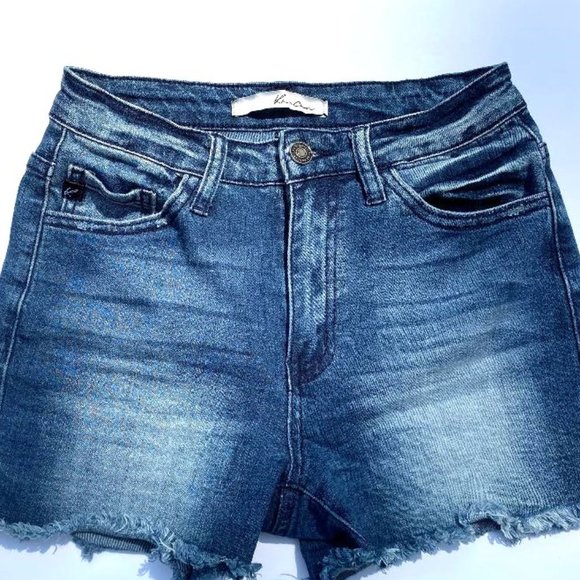 Kancan Rainey Plus HR Fold Hem Shorts main image 0
